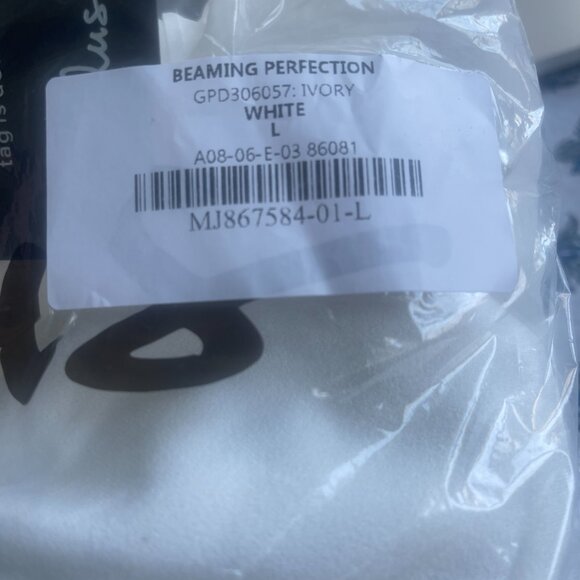 Lulus Beaming Perfection White Pearl Organza Tie-strap Mini Dress - Size L - Picture 9 of 9